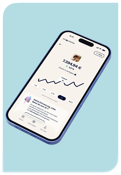 KidStarter App auf Smartphone